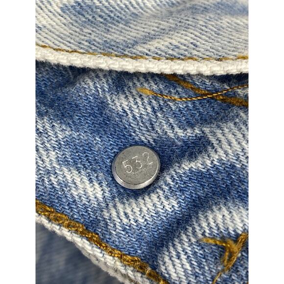 Vintage Levis 501 Jeans Mens 34x30 (31x29)Blue Denim USA Button Fly Cotton - Picture 7 of 11
